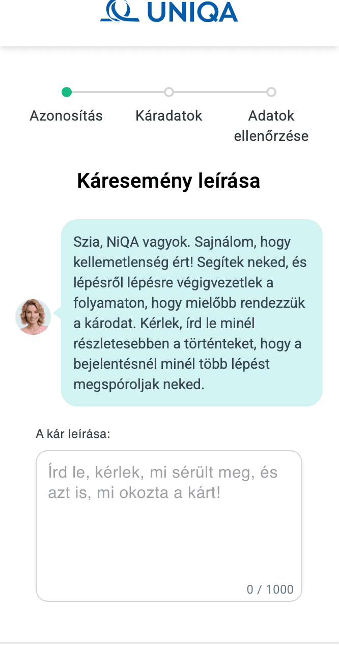 NiQA autonomous claims flow on mobile